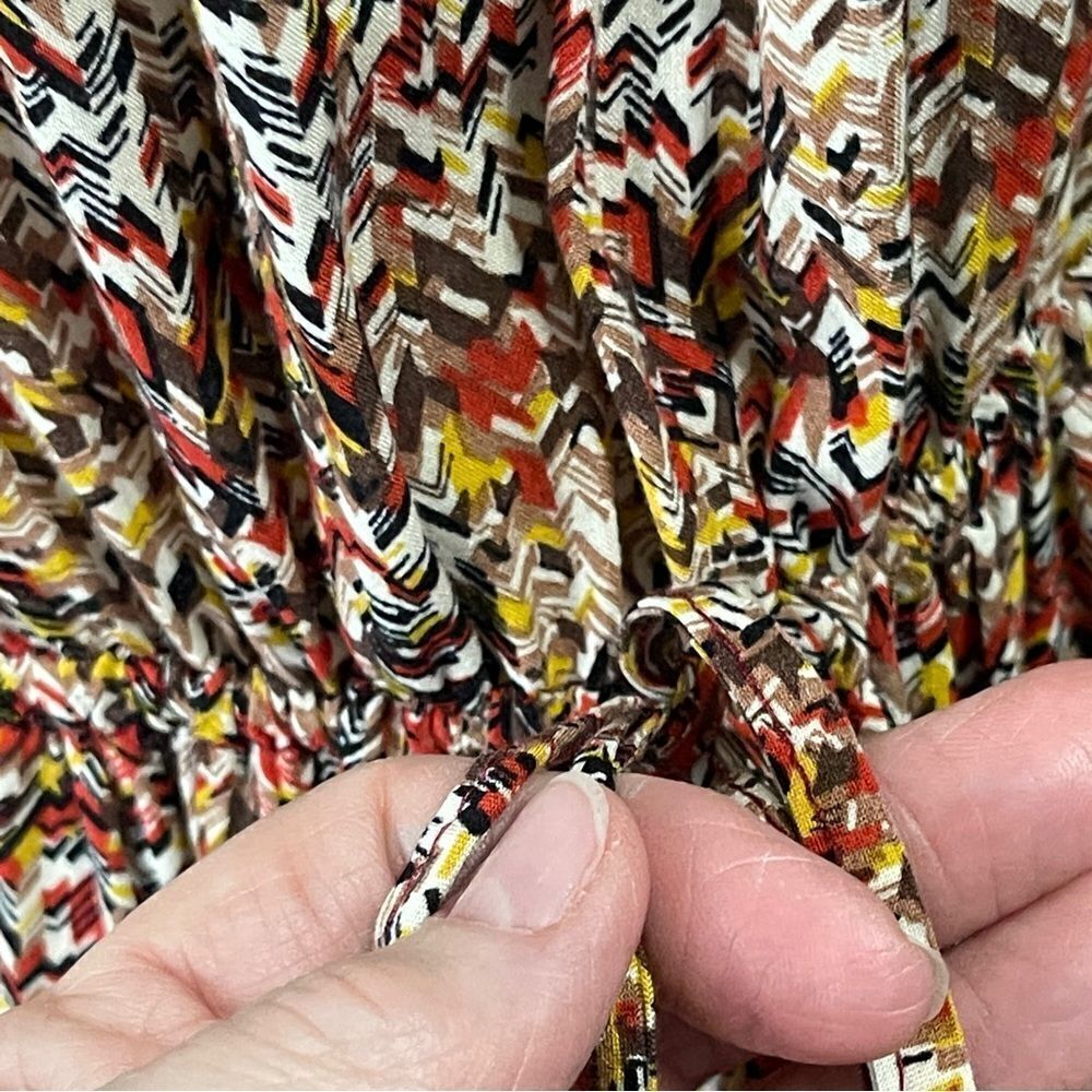 Multi print Cottagecore Maxi Dress, Small - Picture 7 of 8